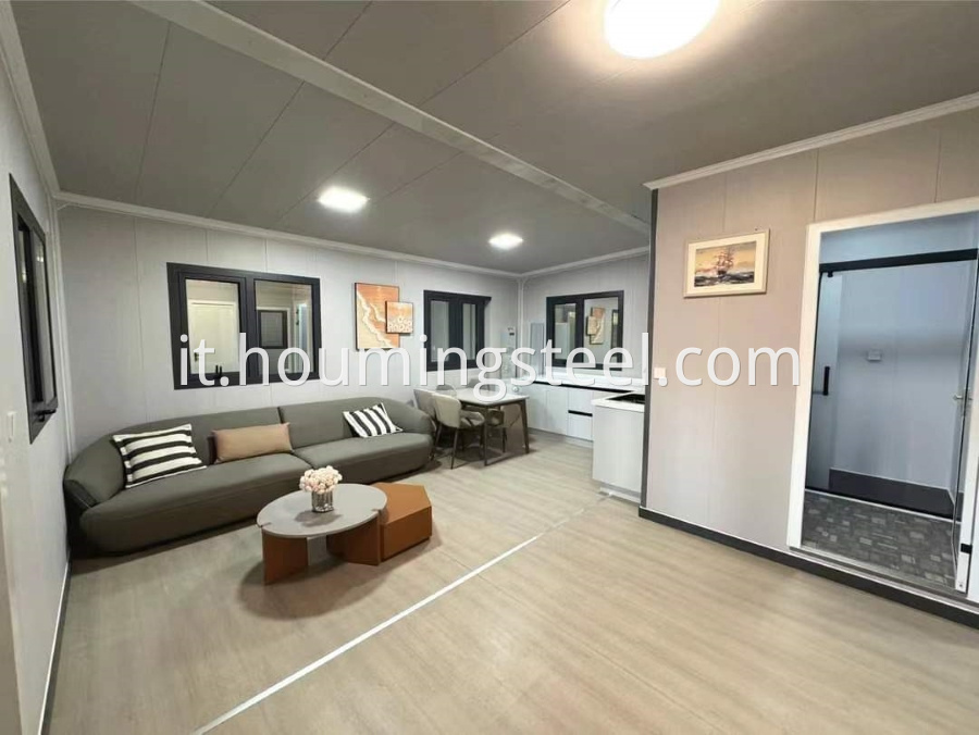 Prefabricated house interior drawing